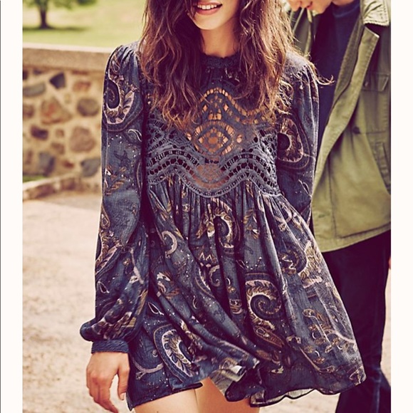 Free People Dresses & Skirts - Free People Sweet Thing Tunic Dress S EUC